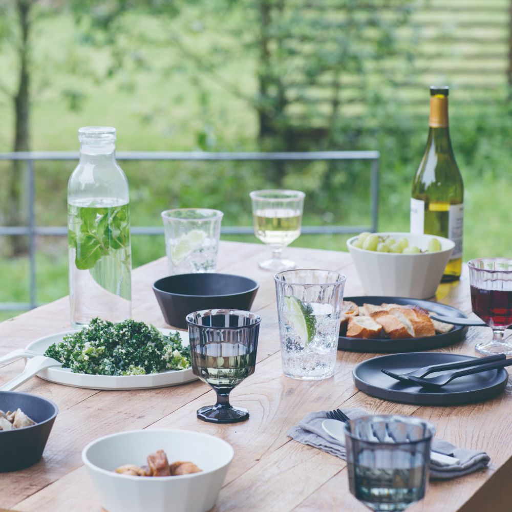 KINTO Alfresco Bowl Set Of 4 (Black - 160mm) - 20725