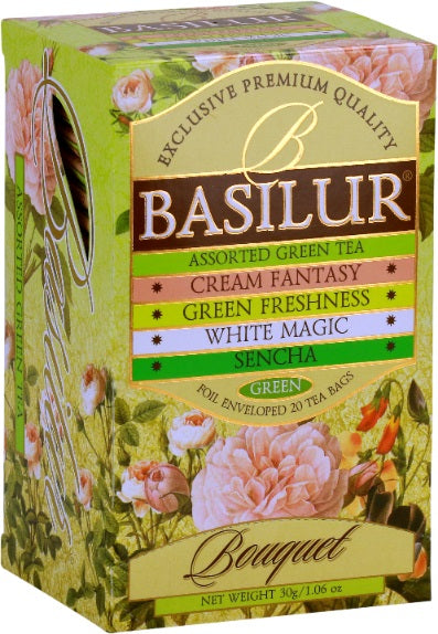 Basilur Tea "Bouquet" Assorted Green Tea (1.5g x 25En) - 70197