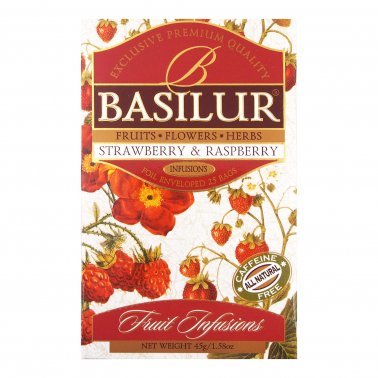 Basilur Tea "Fruit Infusions" Strawberry & Raspberry (1.8g x 25En) - 71406