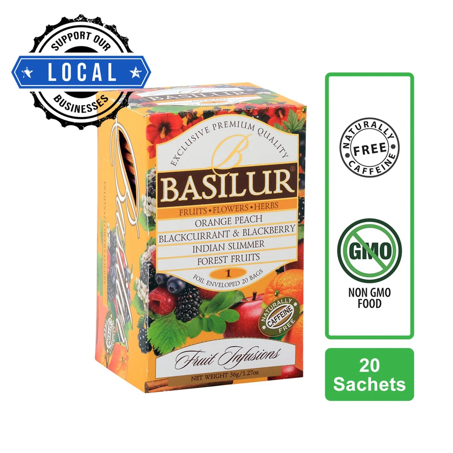 Basilur Tea "Fruit Infusions" Assorted Volume I (1.8g x 25En) - 71629