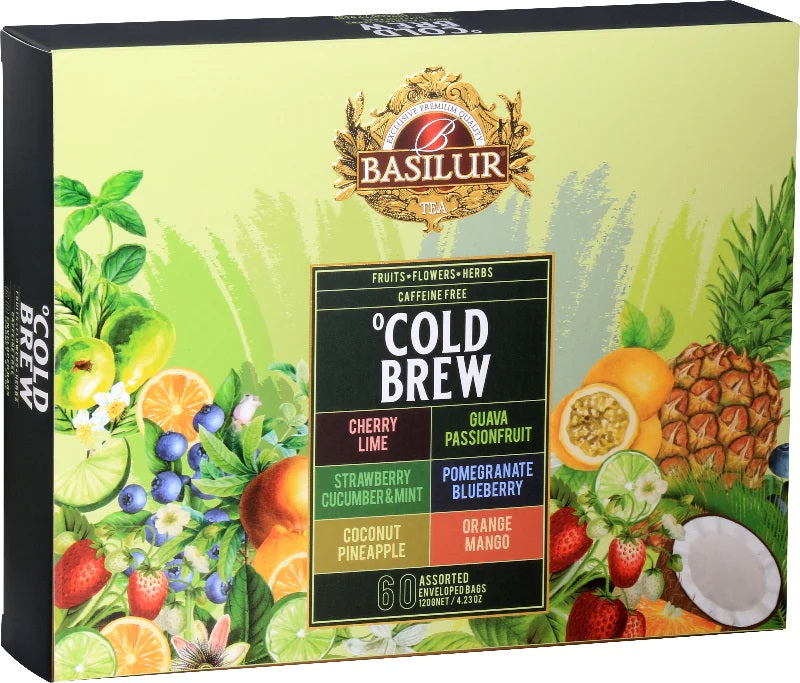 Basilur Tea "Cold Brew" Gift Collection Assorted (10 Tea Bags x 6) - 72150