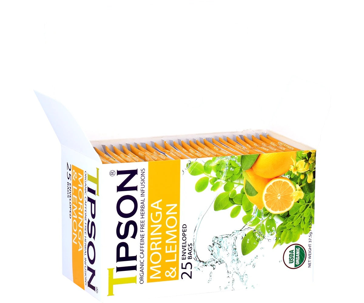Tipson Organic Caffeine Free Herbal Infusions "Moringa & Lemon" (1.5g x 25En) - 80181