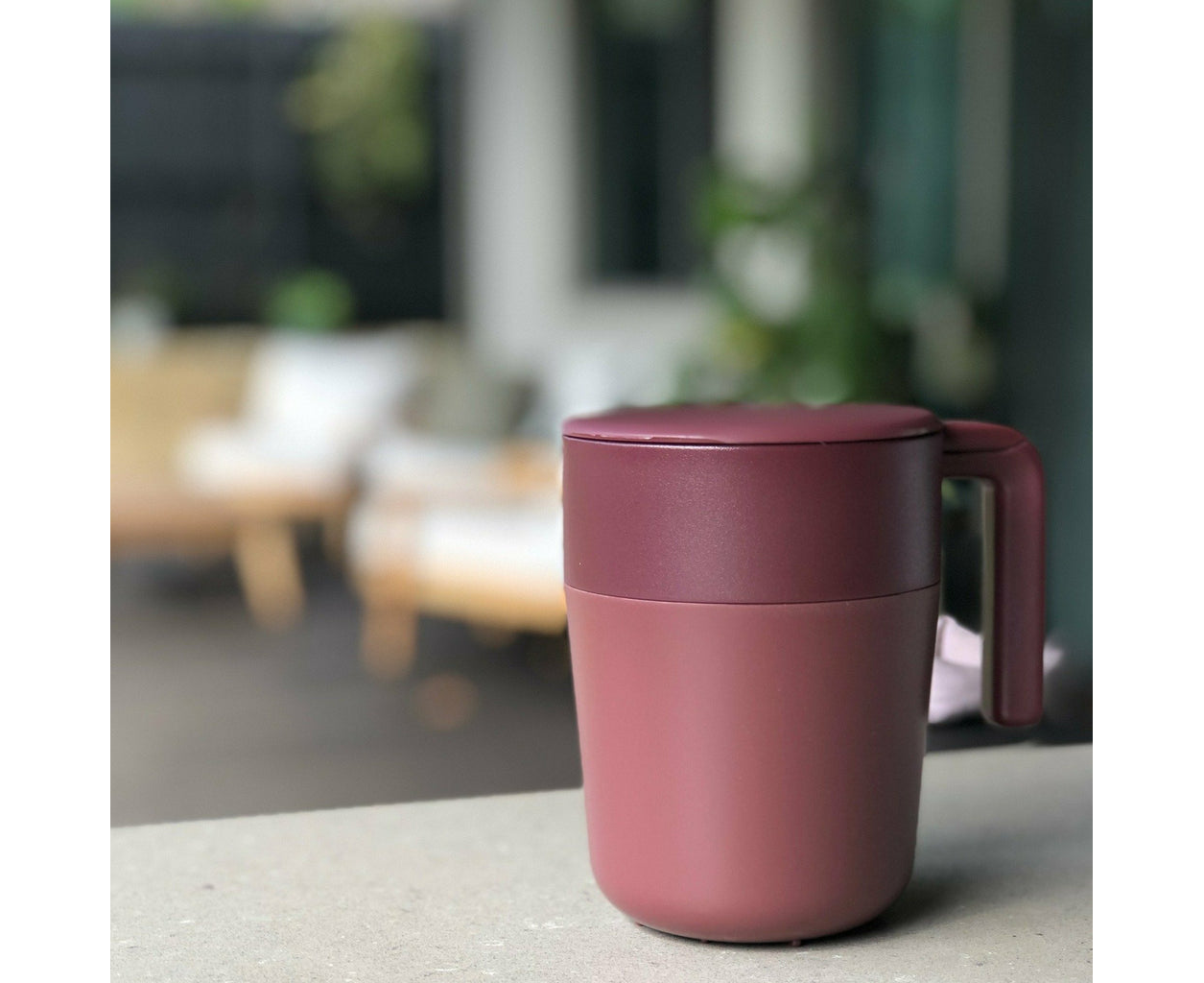 KINTO Cafepress Mug (Wine Red - 260ml) - 22726