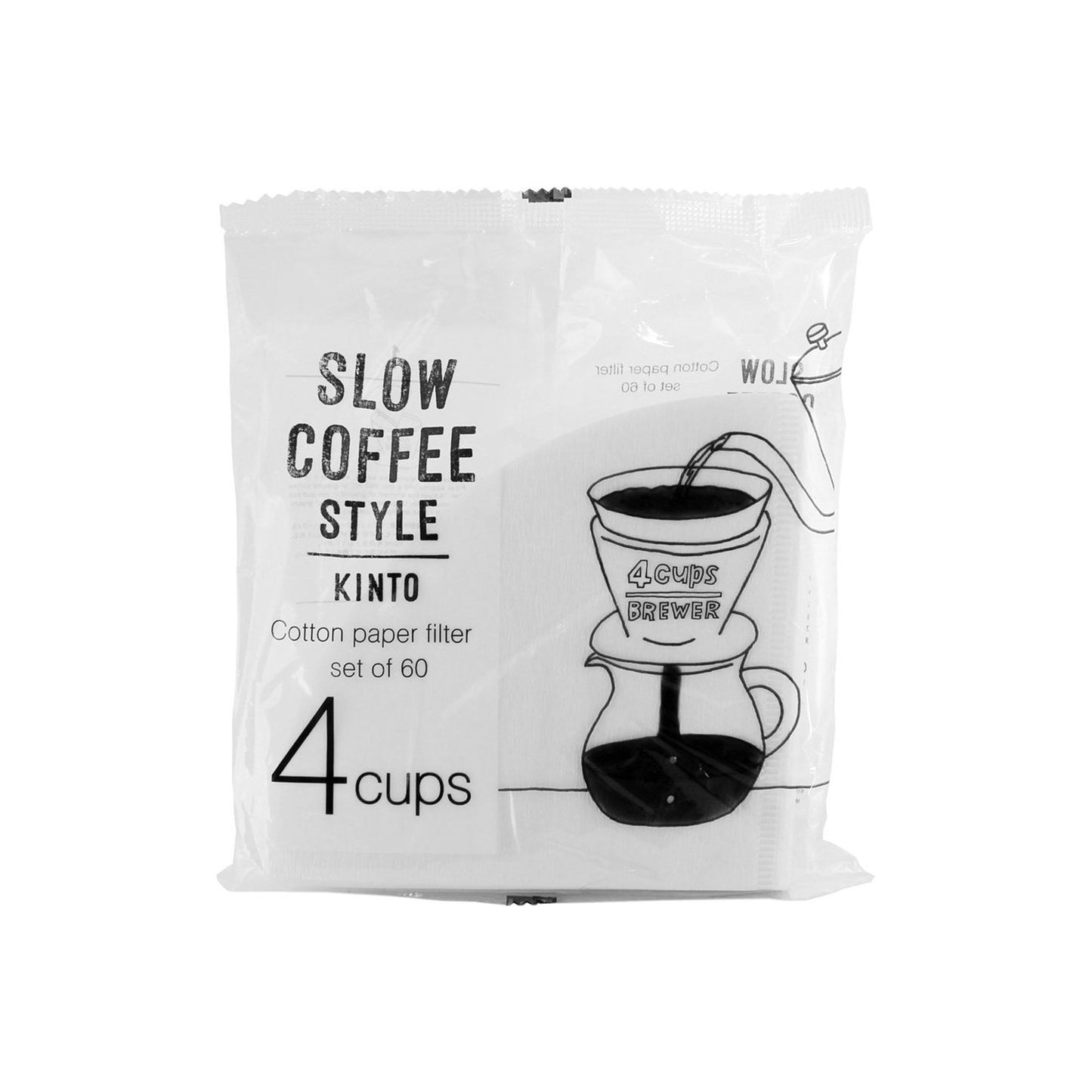 KINTO Scs-04-Cp-60 Cotton Paper Filter 4 Cups - 27634