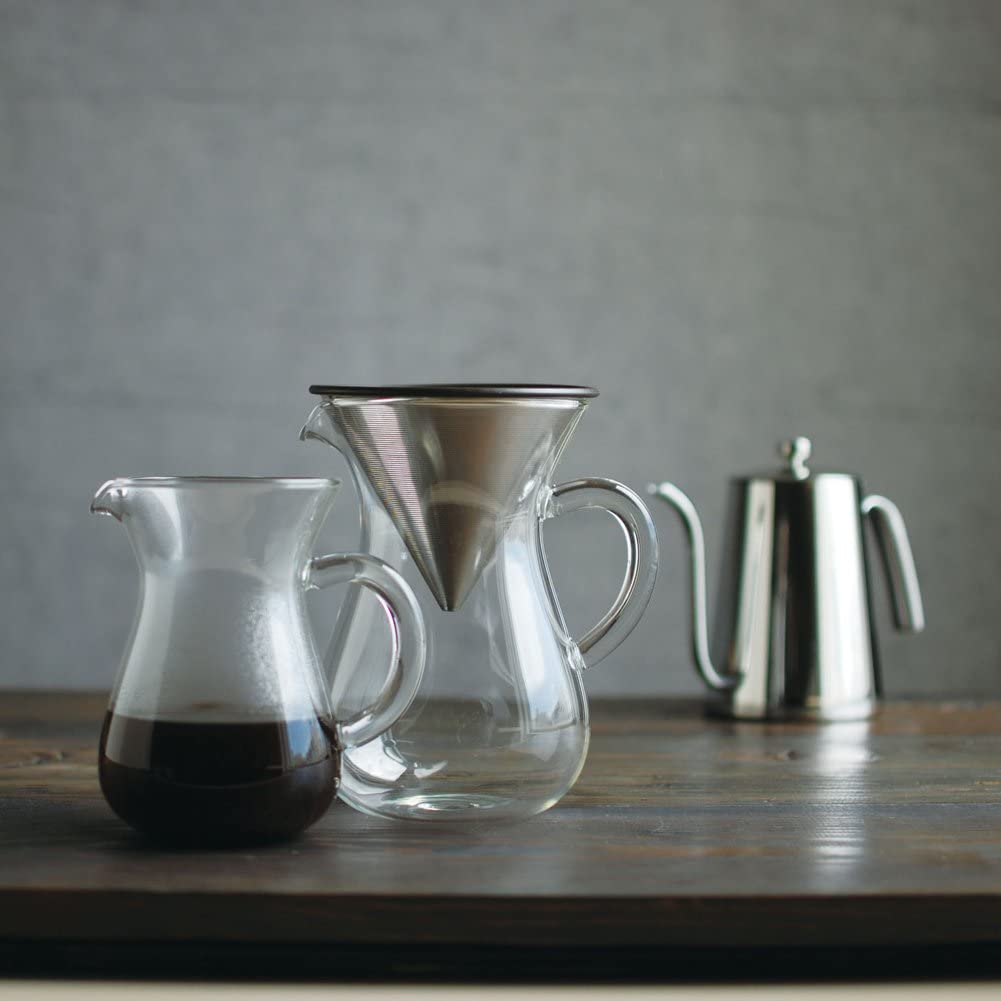 KINTO Scs-04-Cc-St Coffee Carafe Set (300ml) *Stainless Steel Filter Included - 27620