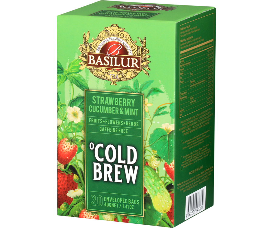 Basilut Tea Cold Brew "Strawberry Cucumber & Mint" (2g x 20En) - 72094