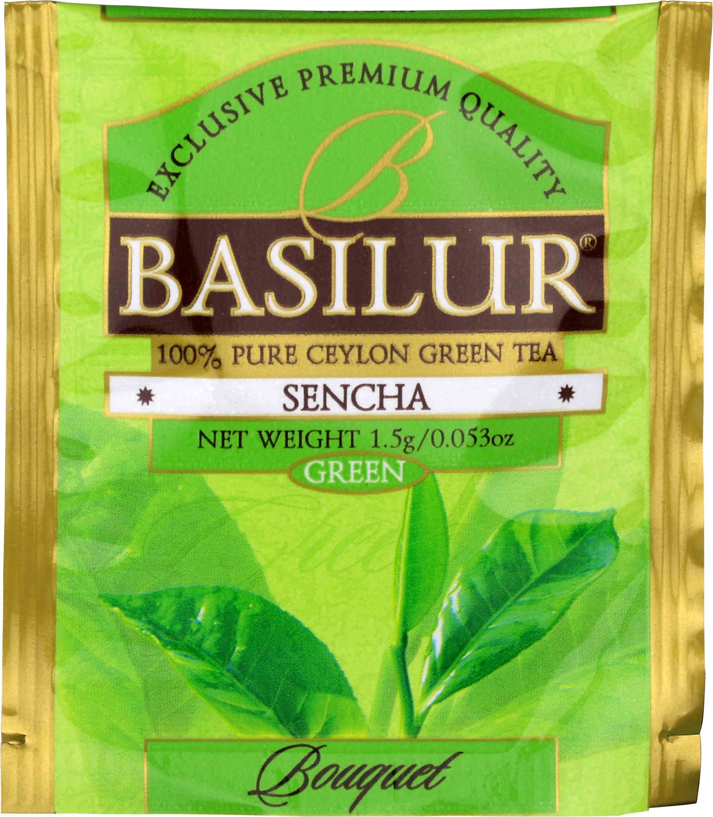 Basilur Tea "Bouquet" Sencha Green Tea (Horeca - 1.5g x 100En) - 70220