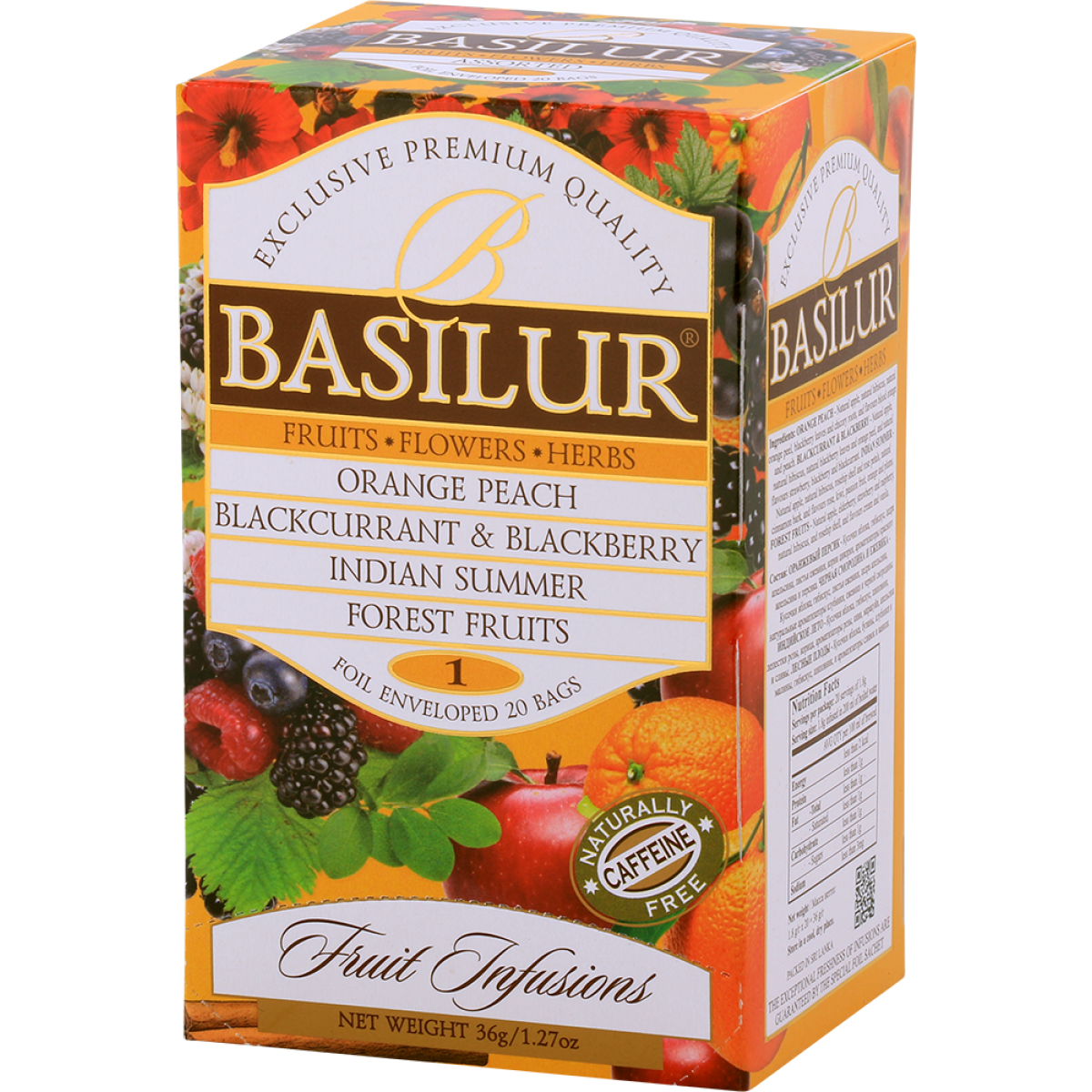 Basilur Tea "Fruit Infusions" Assorted Volume I (1.8g x 25En) - 71629