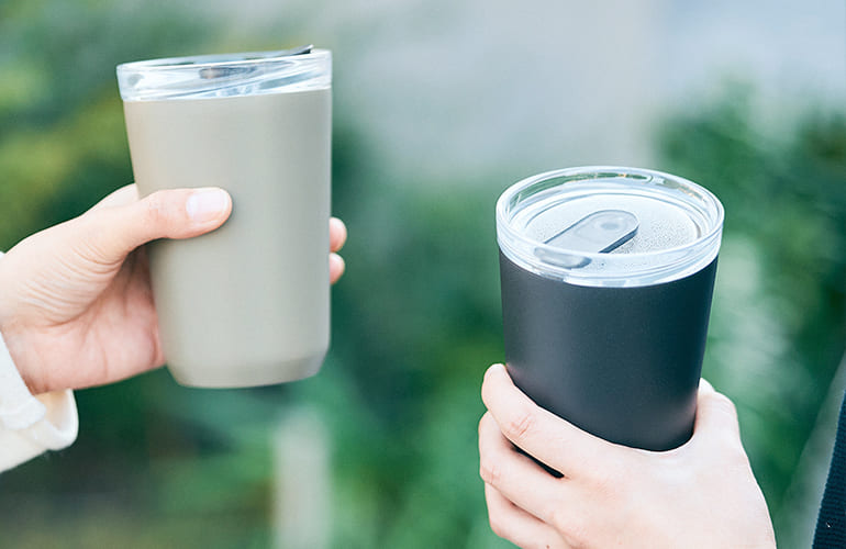 KINTO To Go Tumbler With plug (Black - 360ml) - 20446
