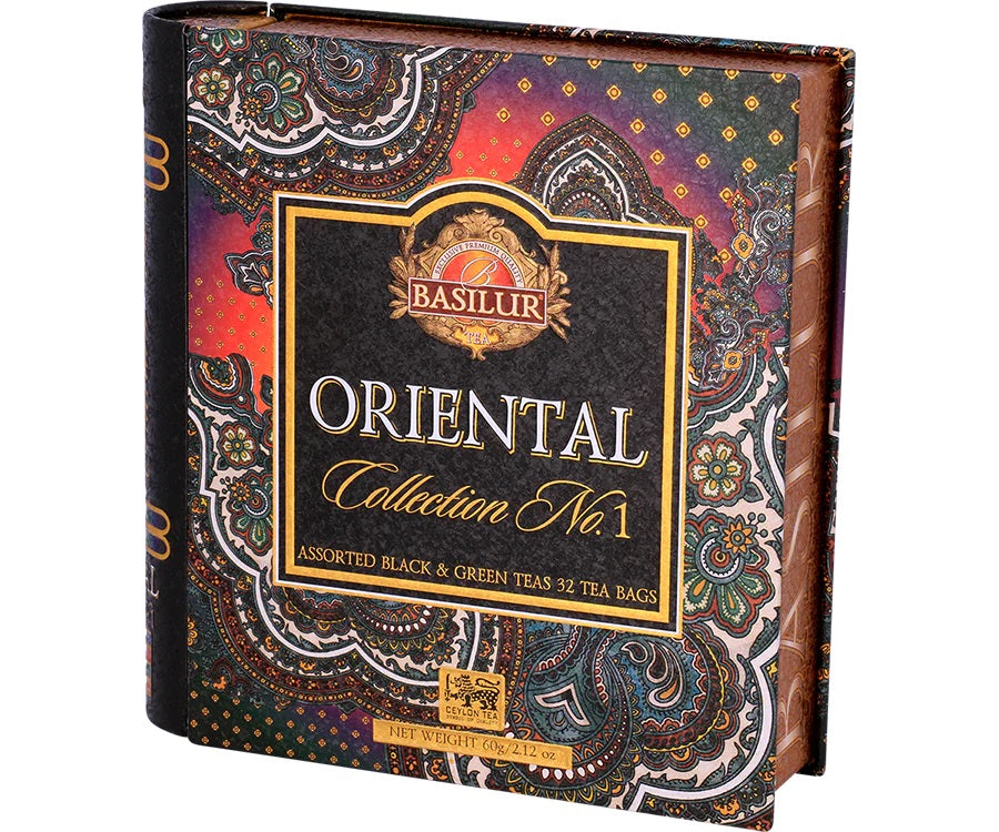 Basilur Tea Book Oriental "Assorted Black & Green Tea" Collection No.1 (32 Tea Bags) - 70969