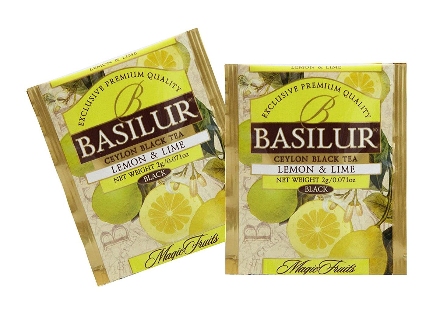 Basilur Tea "Magic Fruits" Lemon & Lime (Horeca - 2g x 100En) - 70218