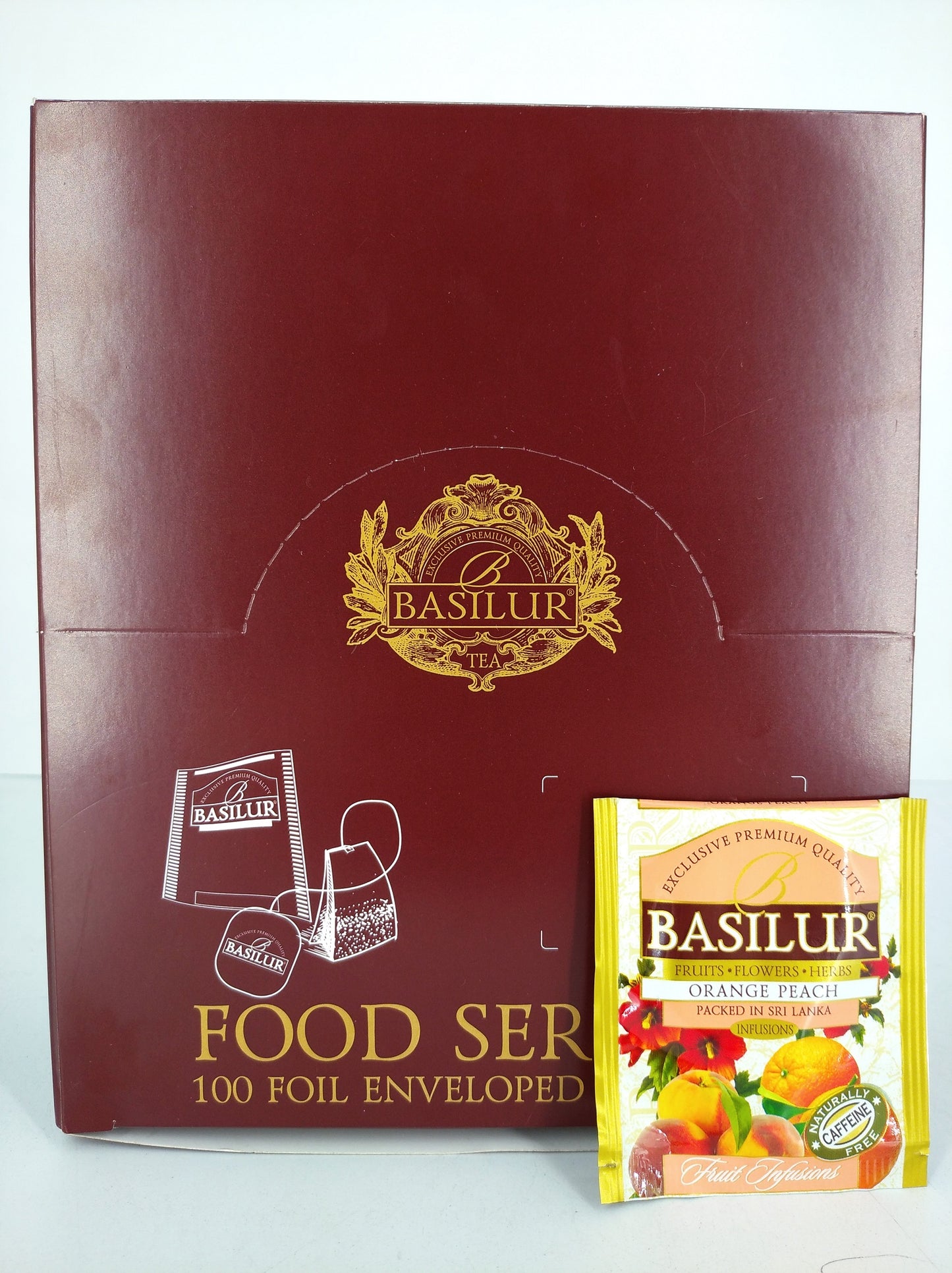 Basilur Tea "Fruit Infusions" Orange Peach (Horeca - 1.8g x 100En) - 71470