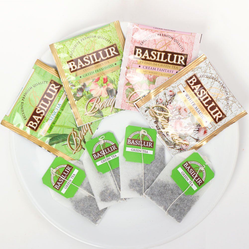 BASILUR TEA BOOK Bouquet "Assorted" Exclusive Green Tea Collection (32 Tea Bags) - 70332