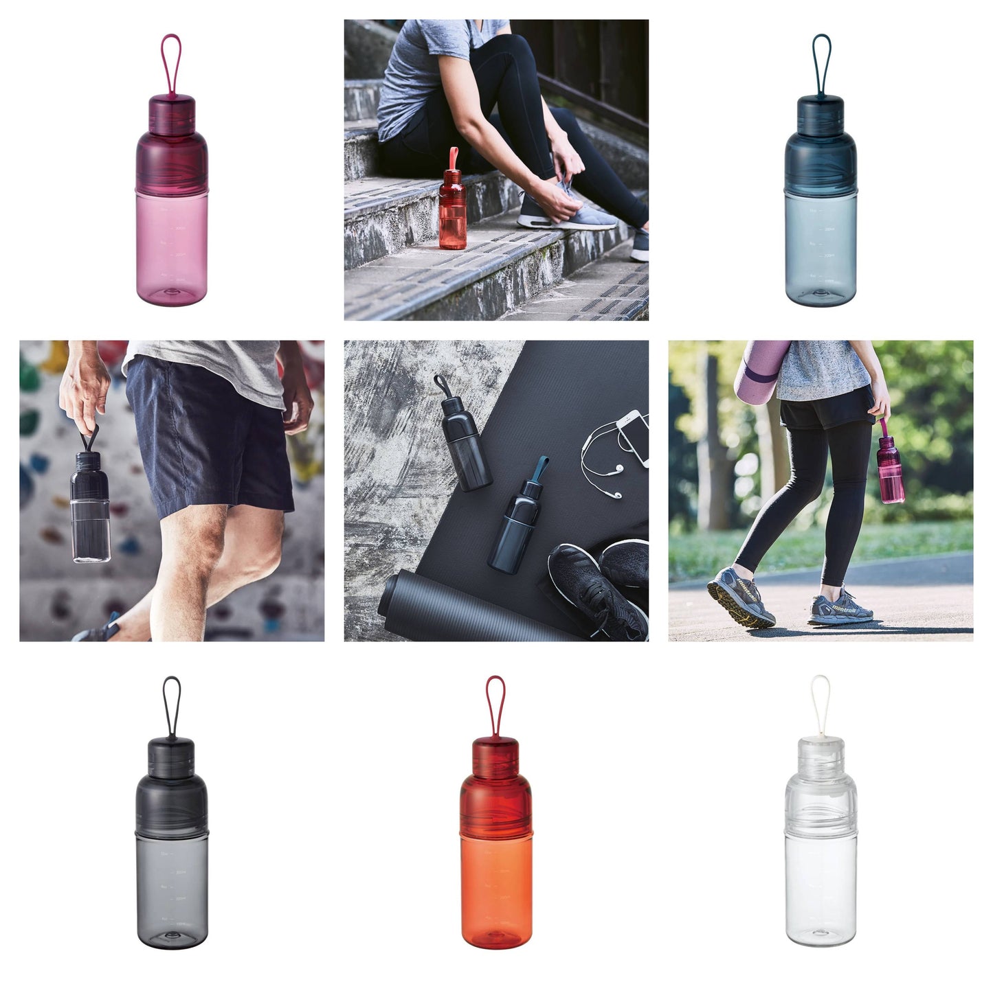 KINTO Workout Bottle 480ml Magenta
