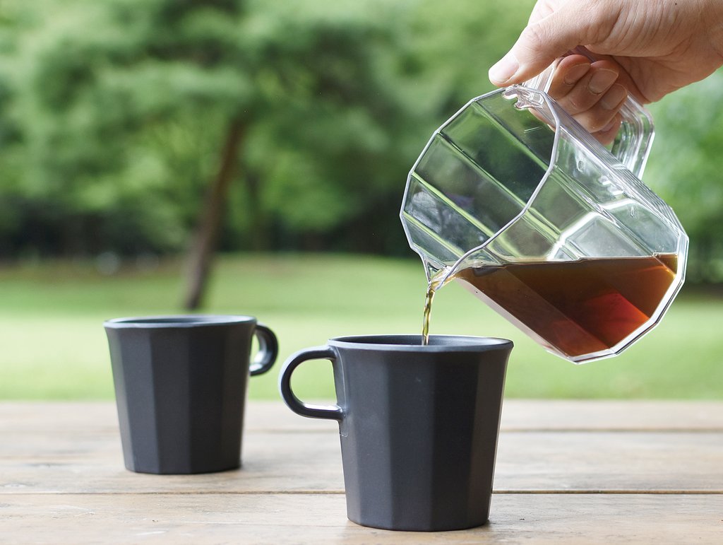 KINTO Alfresco Mug Set Of 4 (Black - 300ml) - 20707