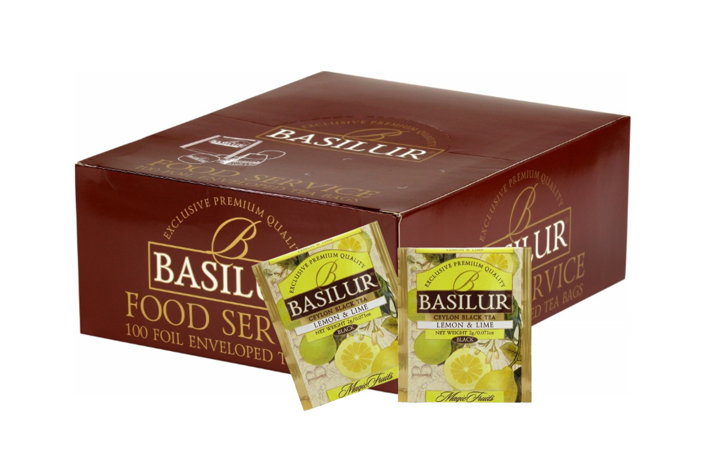 Basilur Tea "Magic Fruits" Lemon & Lime (Horeca - 2g x 100En) - 70218