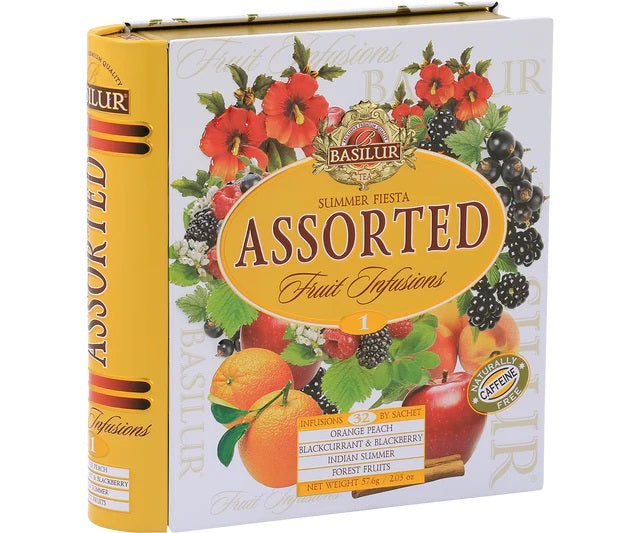 Basilur Tea Book Summer Fiesta "Assorted" Fruit Infusions Vol. I (32 Tea Bags) - 71396