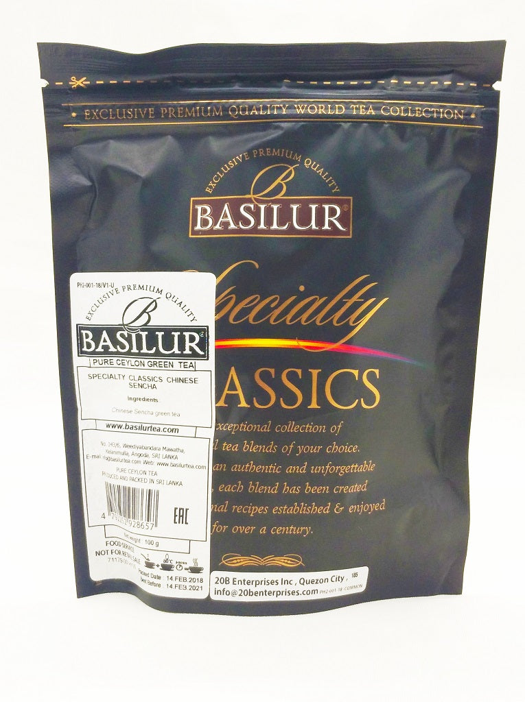 Basilur Tea Chinese Sencha Loose Leaves (100g) Horeca - 71179
