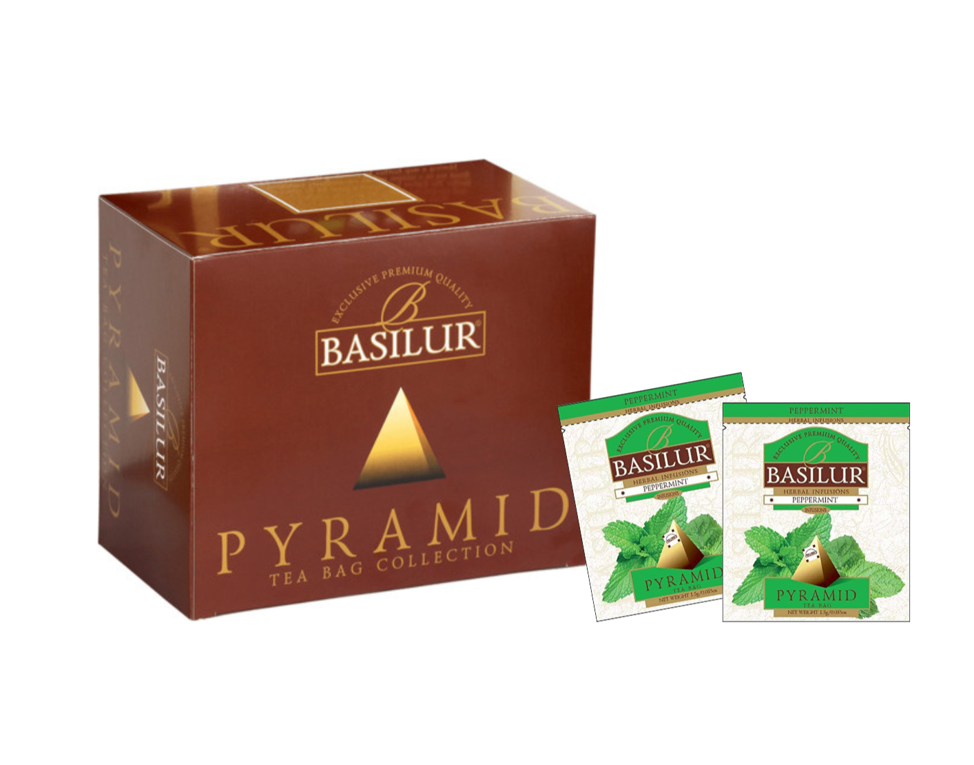 Basilur Tea "Herbal Infusions" Peppermint (Pyramid - 1.5g x 50Ptb) - 71074