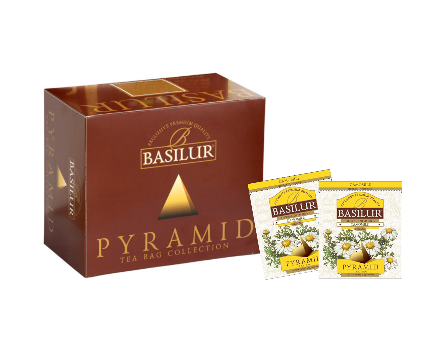 Basilur Tea "Herbal Infusions" Camomile (Pyramid - 1.5g x 50Ptb) - 71075