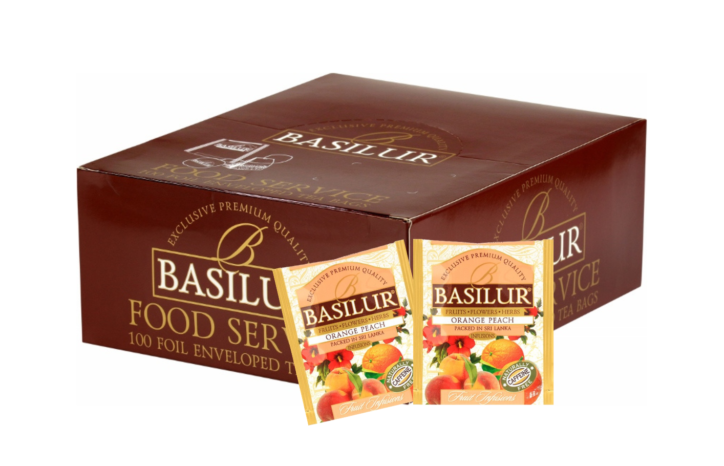 Basilur Tea "Fruit Infusions" Orange Peach (Horeca - 1.8g x 100En) - 71470