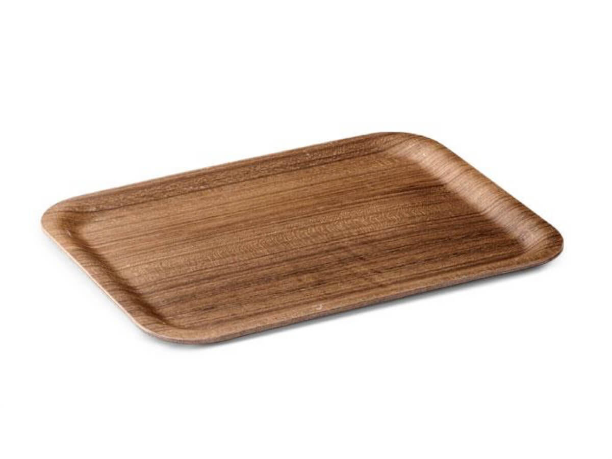 KINTO NonSlip Rectangular Tray L 43 x 33cm (Teak) - 45154