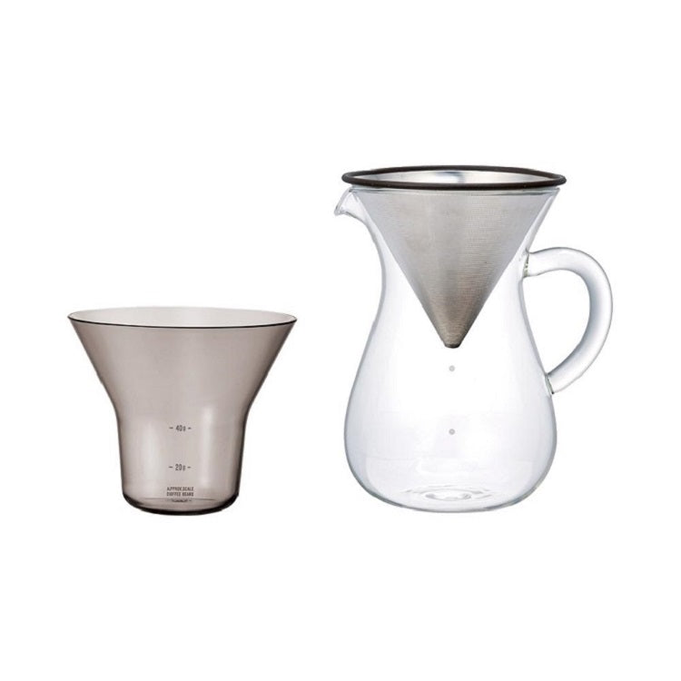 KINTO Scs-04-Cc-St Coffee Carafe Set (600ml) *Stainless Steel Filter Included - 27621