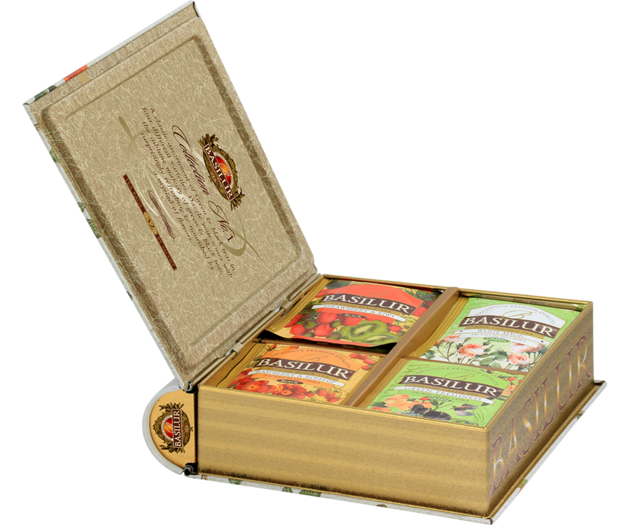Basilur Tea Book Collection No. 1 "Assorted Black & Green Teas" (32 Tea Bags) - 70333