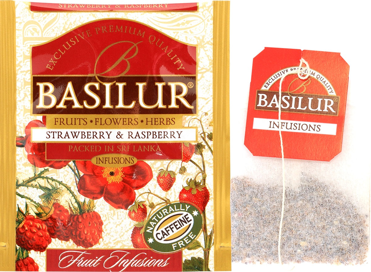 Basilur Tea "Fruit Infusions" Strawberry & Raspberry (Horeca - 1.8g x 100En) - 71475
