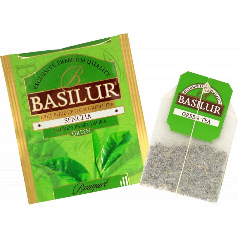 Basilur Tea "Bouquet" Sencha Green Tea (Horeca - 1.5g x 100En) - 70220