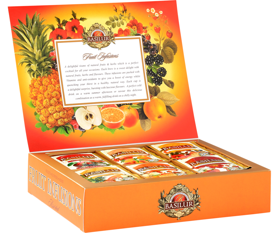 Basilur Tea "Fruit Infusions" Gift Collection Assorted (10 Tea Bags x 6) - 71619