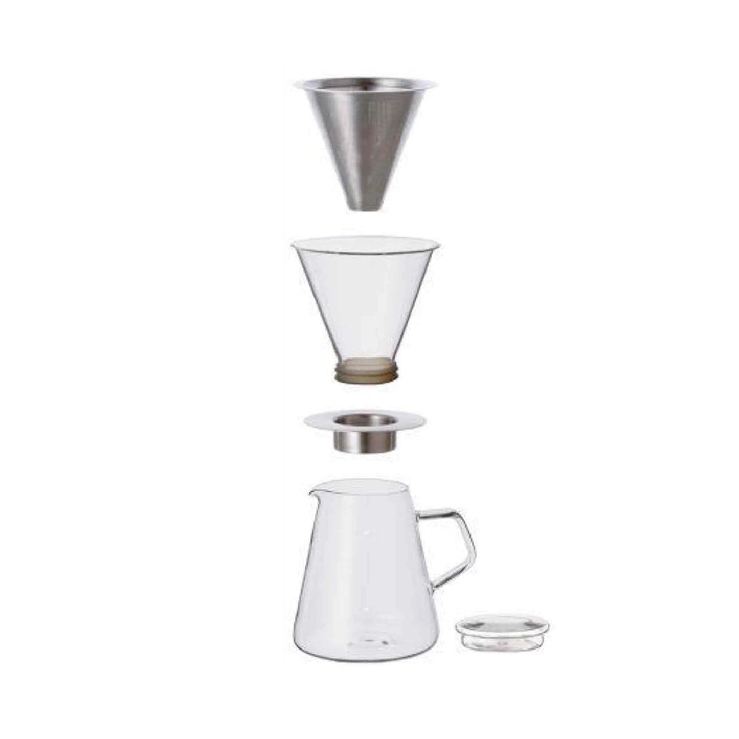 KINTO Carat Coffee Dripper and Pot (720ml) *Stainless Steel Filter Included - 21678