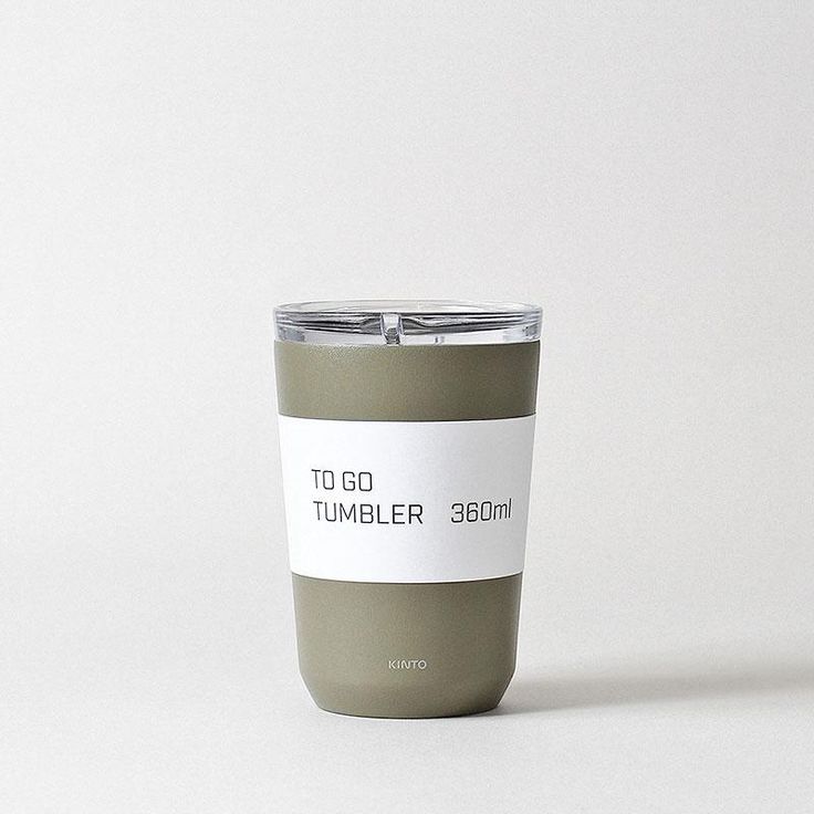 KINTO To Go Tumbler With plug (Khaki - 360ml) - 20444