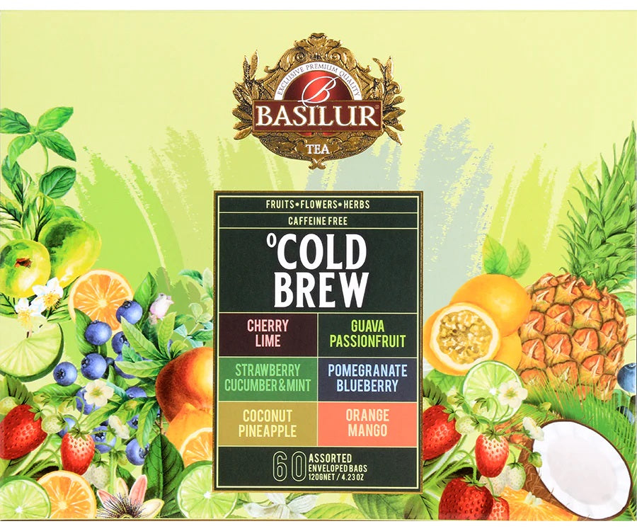 Basilur Tea "Cold Brew" Gift Collection Assorted (10 Tea Bags x 6) - 72150