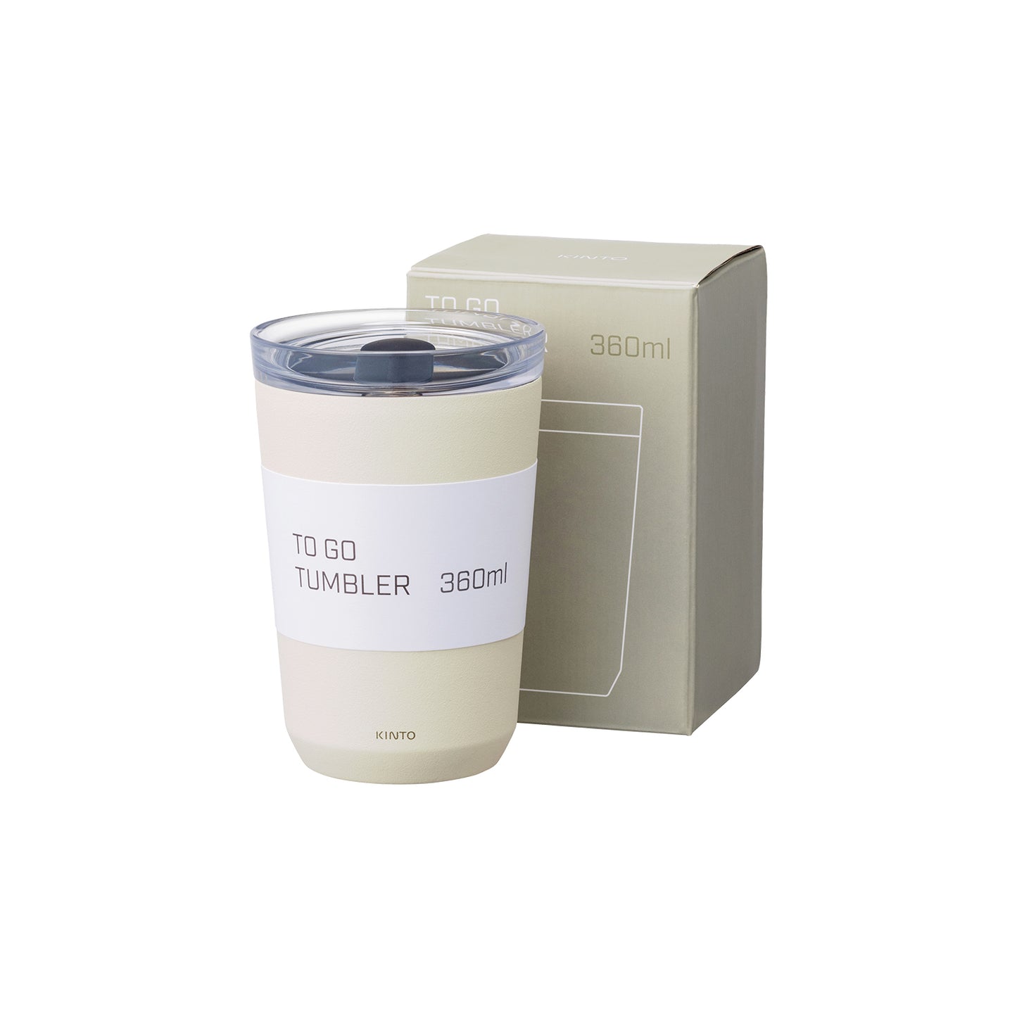 KINTO To Go Tumbler With plug (White - 360ml) - 20441