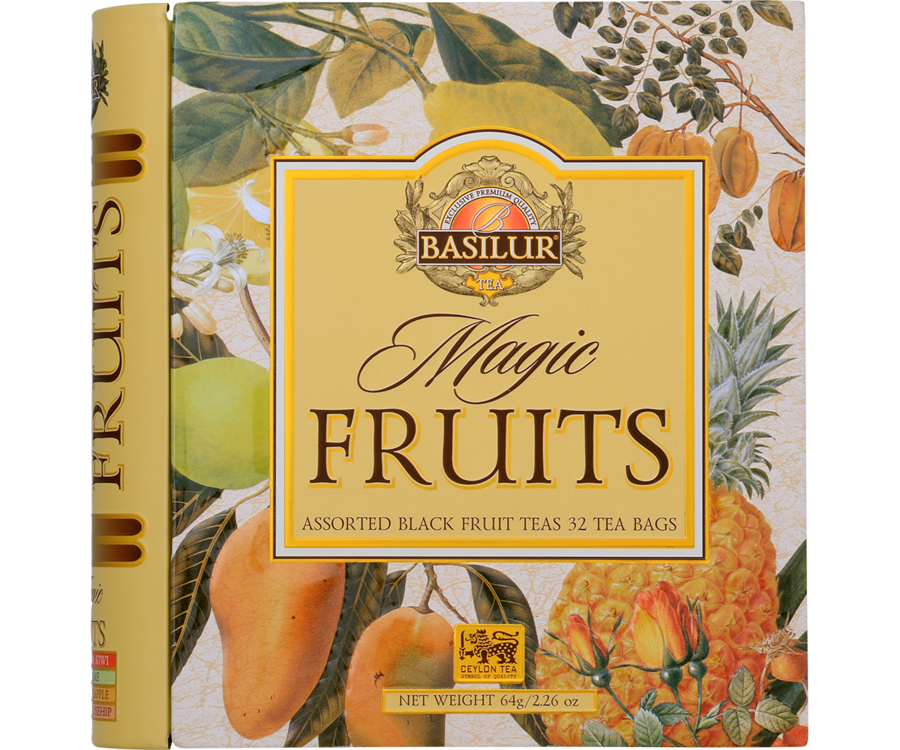 Basilur Tea Book Magic Fruits "Assorted Black Fruit Teas" (32 Tea Bags) - 70331