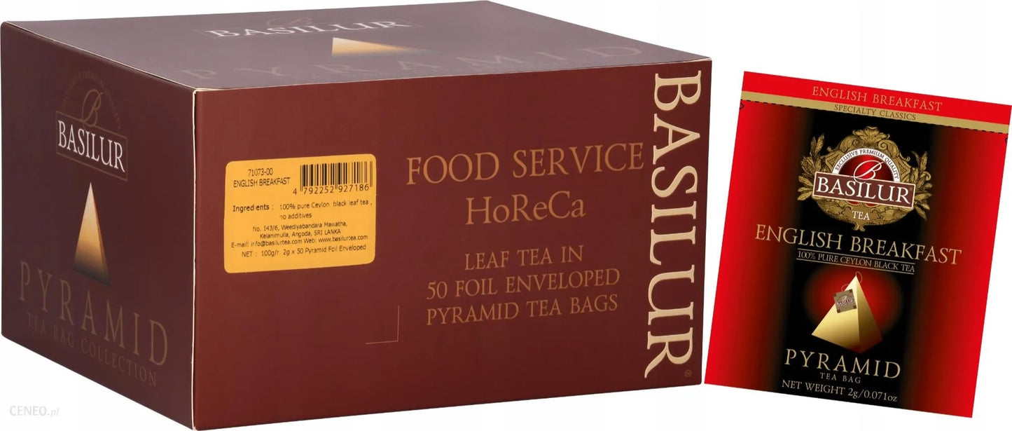 Basilur Tea "Specialty Classics" English Breakfast (Pyramid - 2g x 50 En) - 71073
