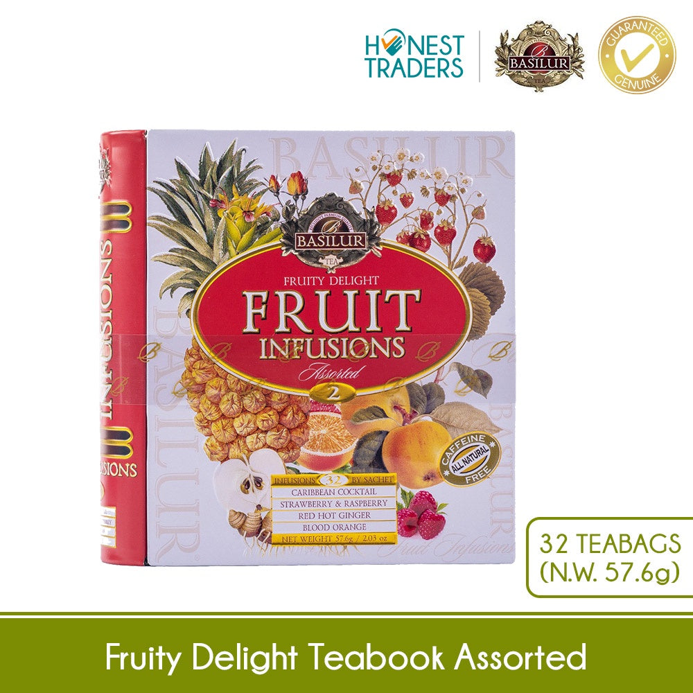 Basilur Tea Book Fruity Delight "Assorted" Fruit Infusions Vol. Ii 32 Bags 71395