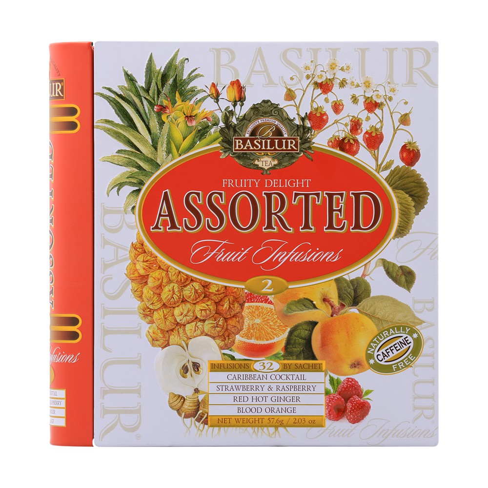Basilur Tea Book Fruity Delight "Assorted" Fruit Infusions Vol. Ii 32 Bags 71395