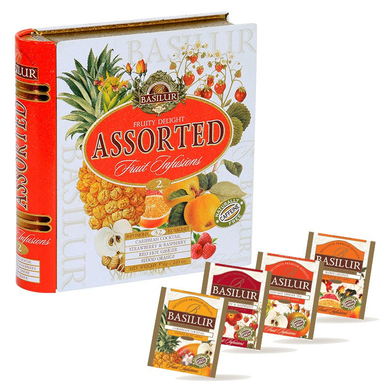 Basilur Tea Book Fruity Delight "Assorted" Fruit Infusions Vol. Ii 32 Bags 71395