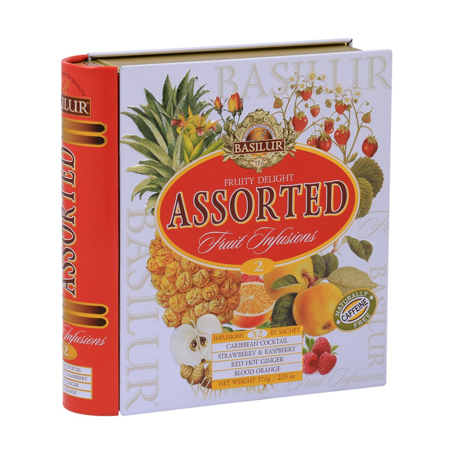 Basilur Tea Book Fruity Delight "Assorted" Fruit Infusions Vol. Ii 32 Bags 71395