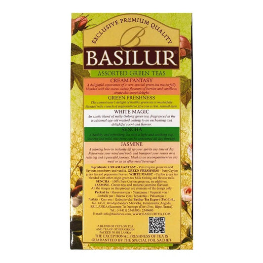Basilur Tea "Bouquet" Assorted Green Tea (1.5g x 25En) - 70197