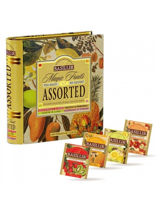 Basilur Tea Book Magic Fruits "Assorted Black Fruit Teas" (32 Tea Bags) - 70331