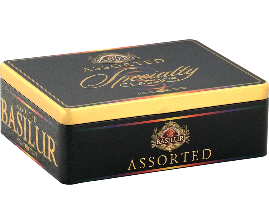 Basilur Tea "Specialty Classics" Assorted - Metal Tin Caddy (60 Tea Bags) - 70835