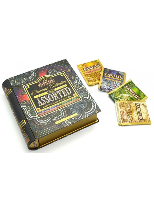 Basilur Tea Book Oriental "Assorted Black & Green Tea" Collection No.1 (32 Tea Bags) - 70969