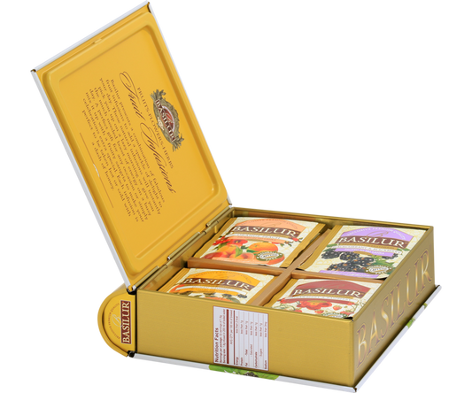 Basilur Tea Book Summer Fiesta "Assorted" Fruit Infusions Vol. I (32 Tea Bags) - 71396