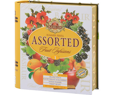 Basilur Tea Book Summer Fiesta "Assorted" Fruit Infusions Vol. I (32 Tea Bags) - 71396