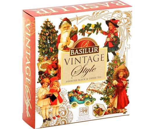 Basilur Tea "Vintage Collection" Tea Bag Foil Env. Assorted (40E) (1.5 x 10 En x 4)