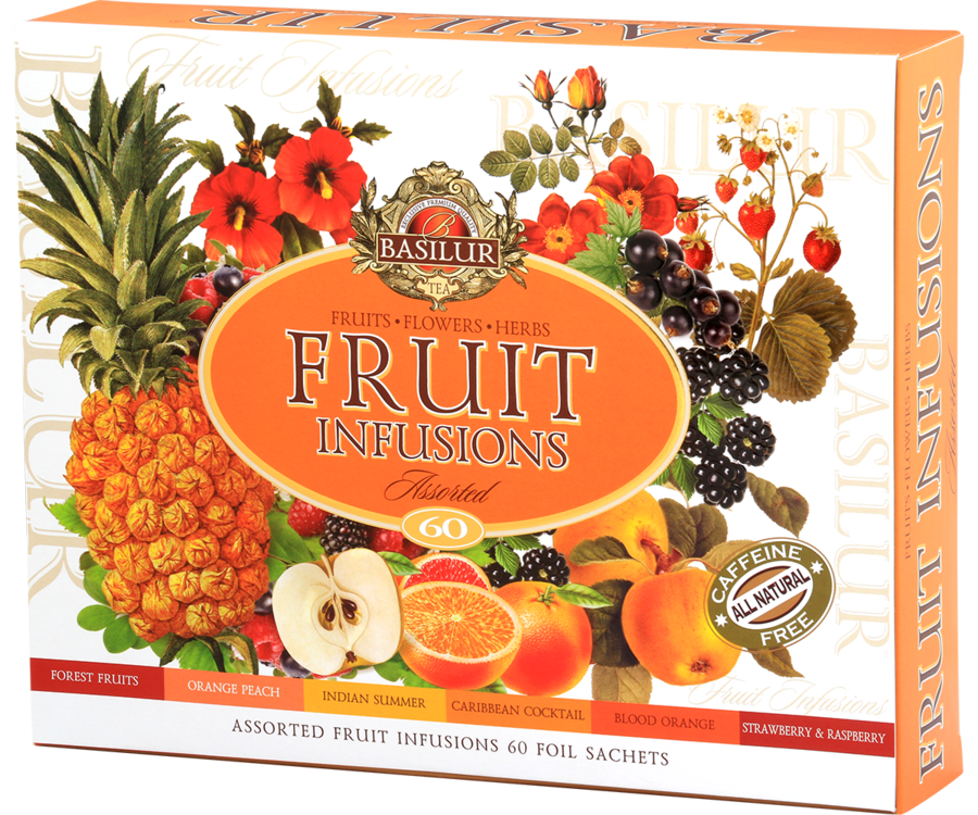 Basilur Tea "Fruit Infusions" Gift Collection Assorted (10 Tea Bags x 6) - 71619