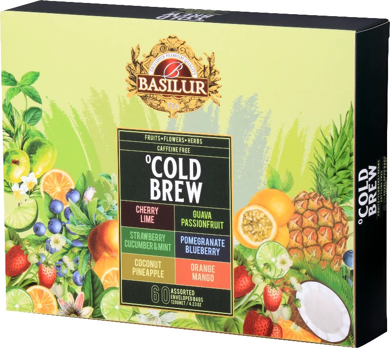 Basilur Tea "Cold Brew" Gift Collection Assorted (10 Tea Bags x 6) - 72150